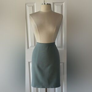 Ann Taylor LOFT Size 8 Teal Tailored Pencil Skirt